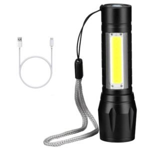 KY-004 rechargeable LED flashlight with COB side light