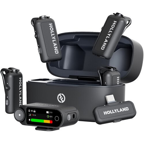 Hollyland LARK MAX 2 Combo 4-Person Wireless Microphone System - Image 1