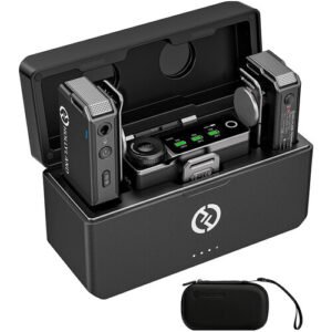 Hollyland LARK MAX Duo 2-Person Wireless Microphone System (2.4 GHz Black)