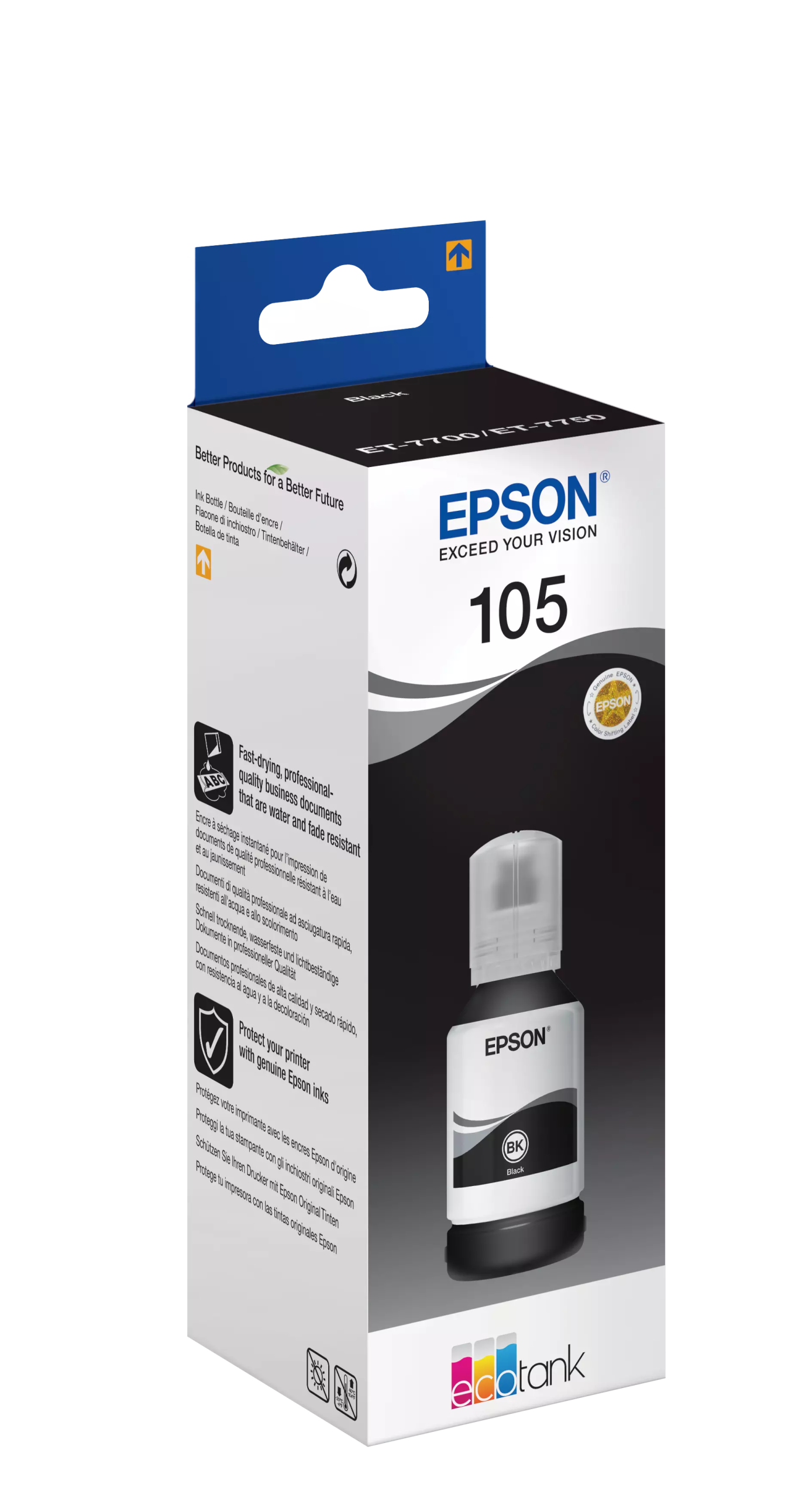 Epson 105 EcoTank Black Ink Bottle EP-C13T00Q140